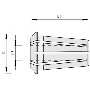 Stehle Präzisions-Spannzangen-415E/OZ16 820754 Zeichnung